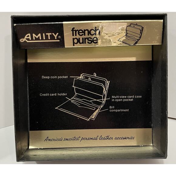 Amity Cowhide French Purse Wallet - Picture 3 of 11